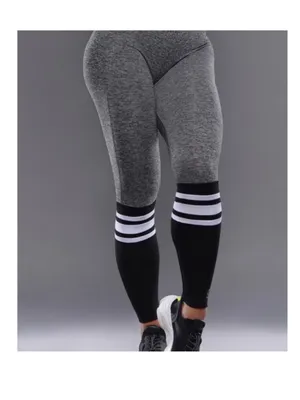 Bombshell sportswear OG sock leggings black grey medium thumbnail 2