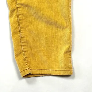 Free People Corduroy Overalls‎ Womens 29 Straight Leg Distressed Mustard Yellow thumbnail 6