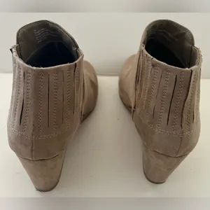 Dolce Vida for Target Tan/Brown Faux Suede Wedged Ankle Boots thumbnail 3