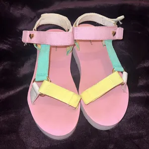 Stoney Clover Lane Pastel Sandals - Pink, Yellow, and‎ Blue thumbnail 2