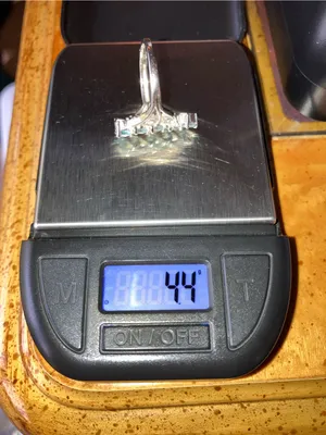 Natural Aquamarine Sterling Silver Ring Size 7.75 thumbnail 10