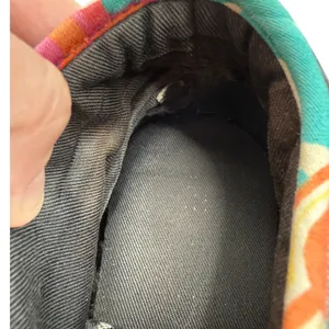Coach Zoe Poppy Signature High‎ Top Sneakers 7B Black Gray Multi Monogram Y2K thumbnail 6