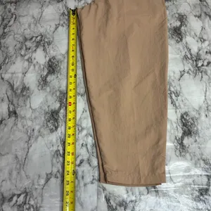 Nike Sherpa Teddy Beige tan Track pants size small pull on casual thumbnail 8