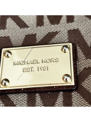 Michael Kors Women's Brown and Cream Shoulder Bag #260125 thumbnail 2