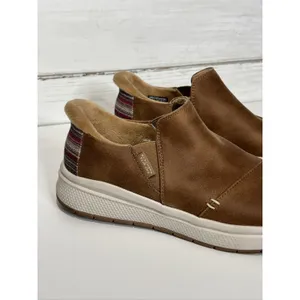Skechers BOBS Skipper Wave Stay Snug Slip-on Shoe Size 8 Brown Memory Foam thumbnail 2