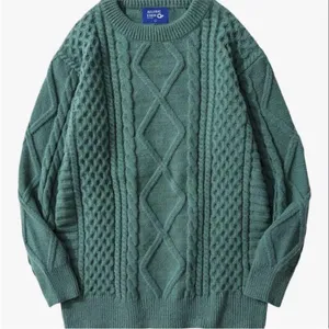Aelfric Eden Womans Green Heavy Knit Sweater Soft Long Sleeve M Long Sleeve thumbnail 1