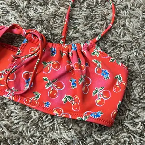 Pacsun Eco Red Cherry Salina Keyhole Tank Bikini Top Sz S thumbnail 6