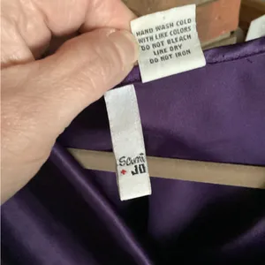 Sami & Jo elegant cowl neck blouse in vibrant deep purple. Size Small thumbnail 10
