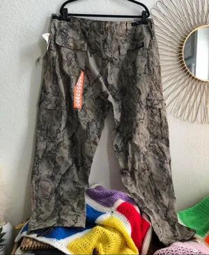NWT Natural Gear Men’s Camouflage Camo Khaki Brown Cargo Pants Streetwear Hiking Outdoor 100% Cotton-Men XL Measurement in pics thumbnail 2
