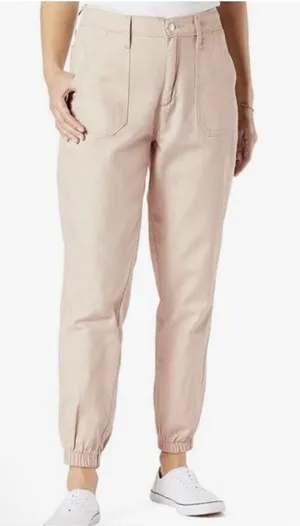 Signature by Levi Strauss Pink Mid-Rise Slim Fit Everyday Jogger sz 28 thumbnail 1