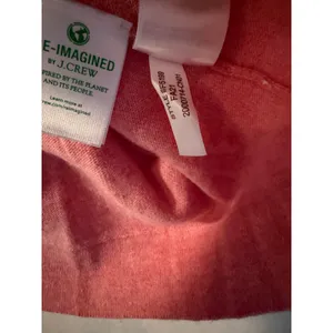 J.Crew Teddie Sweater Womens Medium Pink Cotton Wool Blend Crewneck F5199 FA21‎ thumbnail 6