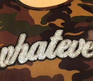 Camouflage crop top with fun sayings on front! thumbnail 2