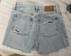 Distressed Cutoff Jean Shorts Blue Size 4 thumbnail 2