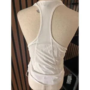 Athleta white mesh shirt workout side crunch size XS thumbnail 3