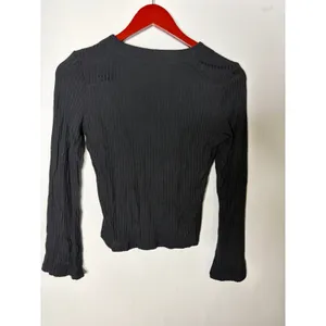 Reformation Gellar Knit Crop Top Black Sz S thumbnail 5