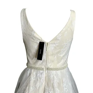 LULUS Sweet Love Floral Lace Beaded Maxi Dress, Ivory, Small thumbnail 9