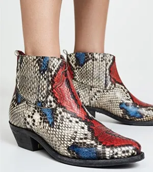 Golden Goose Crosby Boots multi‎ color snakeskin sz 39 thumbnail 1