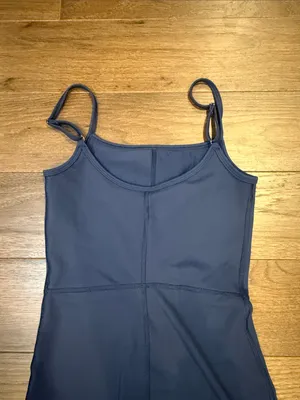 Automet Navy Blue Athletic Romper Unitard Biker Shorts Size XS - C31-065 thumbnail 5