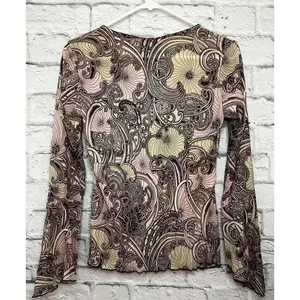 Vintage Y2K fairycore Route 66 boho top size S. thumbnail 2