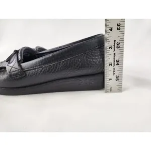 SAS Womens Black Comfort Loafer Kiltie Moccasin Black Leather Shoe‎ Size 11 M 12 thumbnail 6