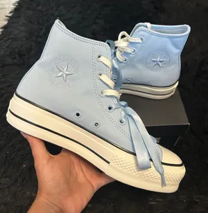CONVERSE Ctas Lift Hi top blue lace up shoes sneakers women’s 9 new thumbnail 1