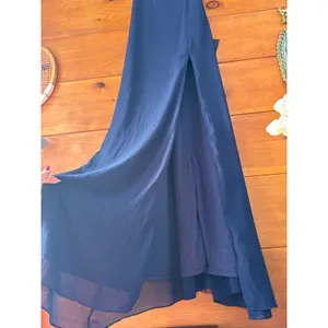 NWT Lulus Magical Magnetism Navy Blue Off-the-Shoulder Maxi Dress Bridesmaid L thumbnail 4