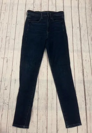 American Eagle Skinny Jeans Next Level Stretch Size 6 R Dark Blue Denim thumbnail 1