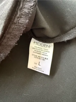 HIDDEN Los Angeles Abbey Coated Oversized Black Shirt Jacket Size Large thumbnail 8