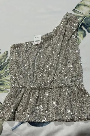 Sequin Generation top Silver thumbnail 1