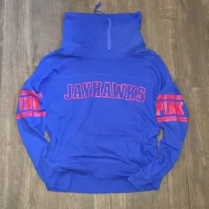 Pink Victoria’s Secret Jayhawks cowl sweatshirt thumbnail 1