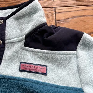Vineyard Vines Color Block Fleece Snap Shep Shirt‎ Size M C15 thumbnail 6