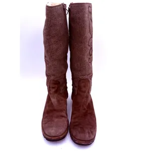 UGG Women's Brown Leather Ryder Tall Boots Size 6.5 thumbnail 3