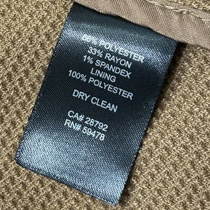 Mercer & Madison tan waffle knit fitted blazer suit jacket NWT woman’s XS thumbnail 5