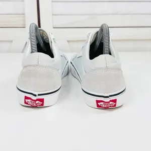 Vans Old Skool Suede Canvas Low Tie Lace Up Sneakers Powder Blue 6 Men 7.5 Women thumbnail 6