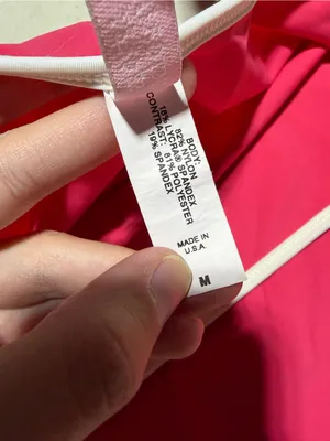 Victoria’s Secret Women’s Pink swim Skirt with White Waistband medium y2k thumbnail 4