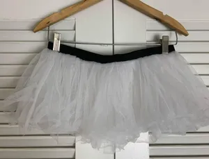 Wos The Color Run Short stretch mini white tutu thumbnail 3