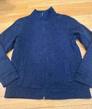 Old Navy full zip up fleece size large . thumbnail 1