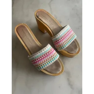 VERONICA BEARD Hannalee Woven Clog Mules thumbnail 3