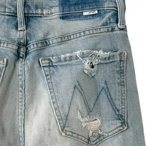 MOTHER The Superior Tomcat Confession High Rise Straight Distressed Jeans thumbnail 12