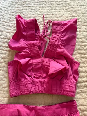 Japna Pink two piece maxi skirt set thumbnail 4
