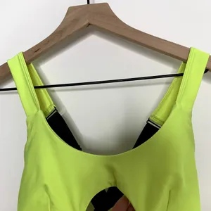 Bombshell Sportswear Glow Sports Bra Neon Womens Medium thumbnail 6