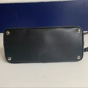 Coach‎ Cora Peyton Black Saffiano Leather Domed Satchel thumbnail 9