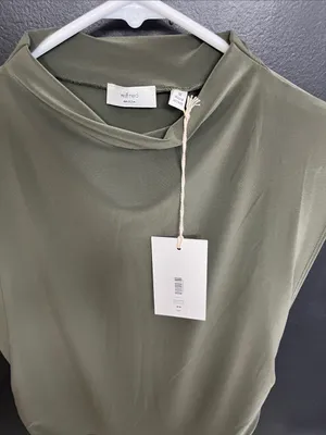 Aritzia Boulevard Olive Green Mini Dress thumbnail 2