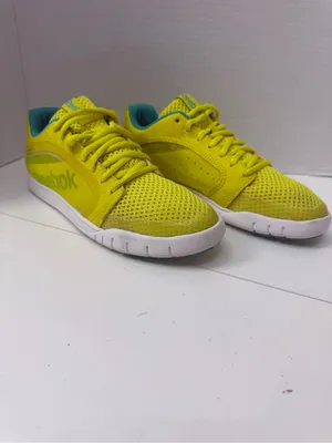 Reebok Dance Ur Lead Yellow Mesh Training Sneakers size 6.5 thumbnail 2