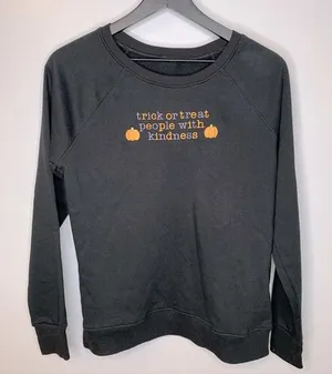 Harry‎ Styles Halloween Sweatshirt Size M Black Size M thumbnail 1