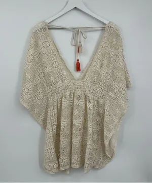 Xhilaration Lace Boho Swimsuit Cover Up Size XL Pool Beach thumbnail 9