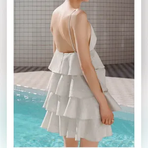 Zara‎ RUFFLED SHORT DRESS thumbnail 2