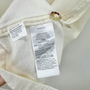 Madewell Denim Boxy Shirtdress Vintage Canvas White Relaxed Mini Small NWT thumbnail 10