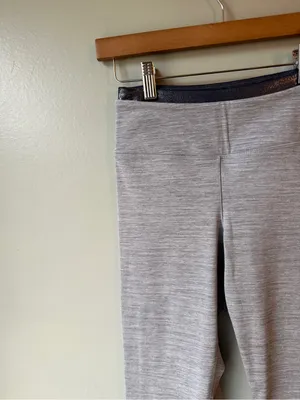 Victoria’s Secret PINK Gray High Waist Leggings Metallic Waistband Size Small thumbnail 2