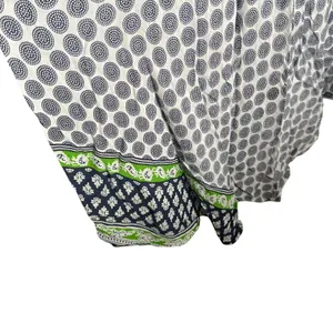 Blue White Green Boho Tapestry Printed Beachy Coverup Dress Resort Women's‎ XL thumbnail 4